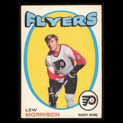Lew Morrison #89 1971 O-Pee-Chee Philadelphia Flyers Hockey Card NHL EX - Image 1 of 3