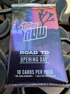 2025 MLB Topps NOW Road to Opening Day Autograph and /25 Parallel Pack SEALED - Picture 1 of 4