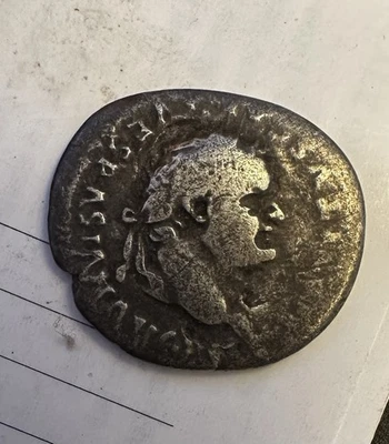 AUTÉNTICA Moneda Romana Bíblica Denario Tito AD 79-81 Foto 1 de 4