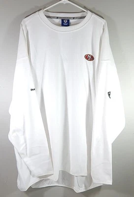 Sudadera San Francisco 49'ers Reebok Onfield polar cuello redondo blanca 3XL Foto 1 de 2
