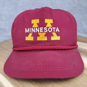 Gorra de club de golf Minnesota vintage correa de cuero cuerda roja imperial para hombre - Imagen 1 de 9