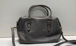 Kate Spade NY Women's Gray Pebbled Leather Shoulder Bag - Picture 1 of 5