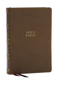 KJV Holy Bible: Compact Bible with 43,000 Center-Column Cross References, Brown - Picture 1 of 9