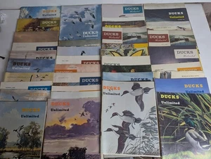 Lot of 40 Ducks Unlimited Magazines 1967-1974 Vintage - Fair Condition  - Picture 1 of 17