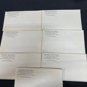 Lot Of 7 U.S. Treasury Uncirculated Mint Sets 1963 - Picture 1 of 8