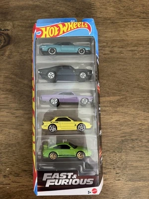 Hot Wheels Fast And Furious 5 Pack 2025 Charger Impala Porsche Nissan Plymouth - Image 1 of 2
