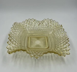 Vintage Indiana Glass Sawtooth Candy Dish Ashtray Smoked Amber - Picture 1 of 8