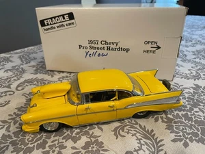 Danbury Mint 1957 Chevy Pro Street Hardtop (Yellow) 1:24 Scale NIB - Picture 1 of 6