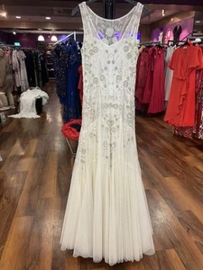 Phase Eight Sample Jewelled Wedding Dress NWOT Size 10 - Picture 1 of 6