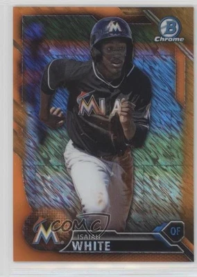 2016 Bowman Chrome Prospects Orange Shimmer Refractor Isaiah White #BCP203 - Image 1 of 2