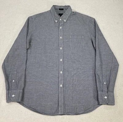 J Crew Shirt Mens Large Blue Baird McNutt Irish Linen Blend Slim Fit Button Up - Image 1 of 4