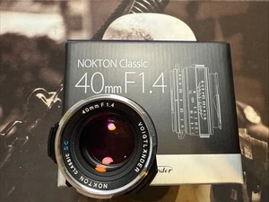 Voigtlander NOKTON Classic 40mm F1.4 MF Lens Leica M - Mint ++ - Picture 1 of 7