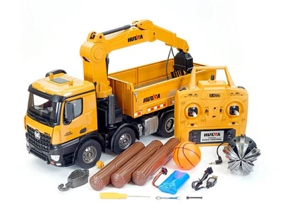 Huina 1538 RC Grabber Dump Truck 2.4G with Die Cast Parts Construction Vehicle - Image 1 of 4