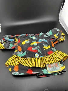 Vestido de Colección Cabbage Patch Niños Muñeca Diseñador Línea Negro Amarillo CPK Transicional - Imagen 1 de 7