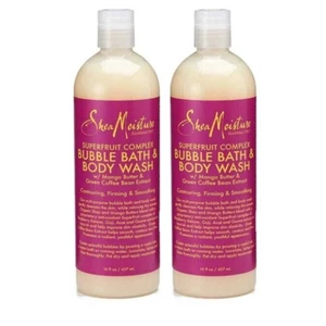 2 CONFEZIONI Karitè Idratazione Superfrutto Bubble Bath & Body Wash Mango & Caffè in grani 16 oz - Foto 1 di 5
