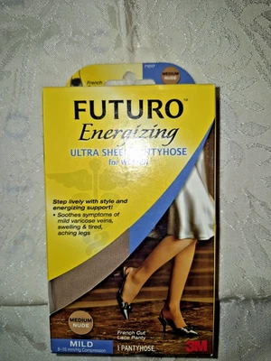 Futuro Energizing Ultra Sheer Pantyhose  Large Nude - Image 1 of 2
