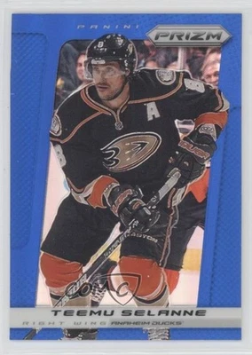 2013-14 Panini Prizm Wal-Mart Blue Prizm Teemu Selanne #112 HOF - Image 1 of 2
