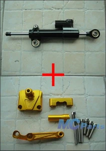 CNC Steering Damper Stabilizer Bracket For Kawasaki Ninja 250 250R EX250 08-12 B - Imagen 1 de 1