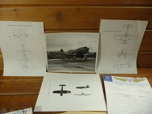 Vintage B&W Photos 8x10 Chance Vought COSAIR Fighter Bomber Airplane Research - Picture 1 of 11