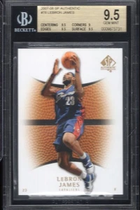 2007 Upper Deck SP Authentic #78 LeBron James BGS 9.5 Gem Mint - Picture 1 of 2
