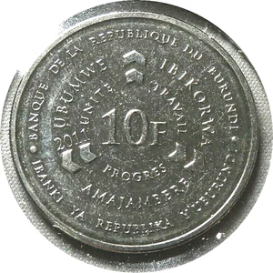 elf Burundi 10 Francs 2011   - Picture 1 of 2
