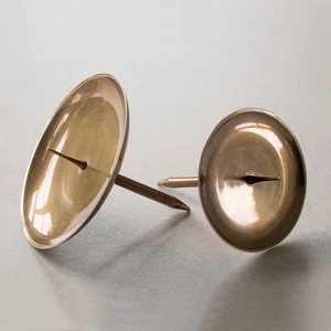 4 Messingkerzenhalter für Adventskranz Klein4 Messingkerzenhalter für Adventskra - Bild 1 von 3