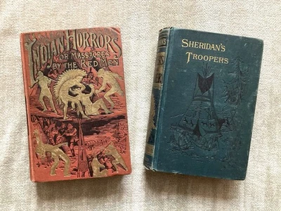 Indian Horrors, Sheridan’s Troopers, 1891, Illustrated, Massacres, Battles Foto 1 de 4