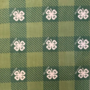 4-H 4H Club Clover Farm Agriculture FLEECE Fabric By the Yard Craft Material BT - Picture 1 of 2