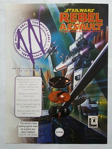 Star Wars Rebel Assault - Lucas Arts - PC Game - Magazine Advert #B12976 - Picture 1 of 1