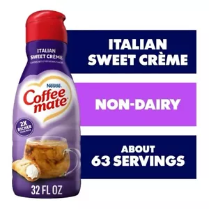 Coffee Mate Italian Sweet Creme Liquid Coffee Creamer 32oz/946ml USA Import - Picture 1 of 7