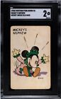 Jeu de cartes Whitman Mickey's neveu vieille femme de chambre années 1930 SGC 2 Walt Disney très rare