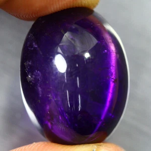 36.305 CT UNIQUE HI-END RARE DEEP PURPLE NATURAL AMETHYST AAA+ GEMSTONE HUGE CAB - Picture 1 of 1
