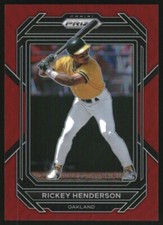 2023 Panini Prizm Prizm Red #234 Rickey Henderson /199