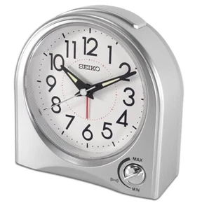 100% Seiko new Bedside Alarm Clock DESPERTADOR QHE204 beep,light,sweep+Free Ship - Picture 1 of 8