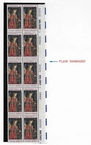 L5248 USA US ERROR  STAMPS MNH FLAW DAMAGED H & S IN CHRISTMAS  - Picture 1 of 1
