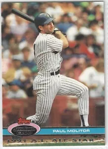 1992 Stadium Club Dome #122 Paul Molitor Milwaukee Brewers HOF - Picture 1 of 1