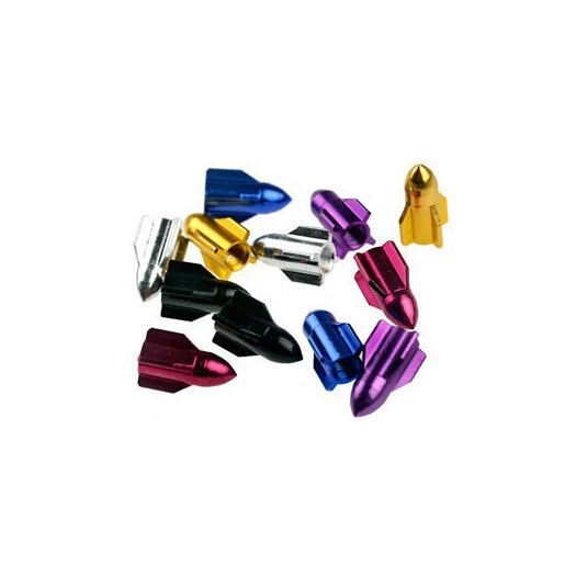 lot de2 à 48 Bouchon valve d'air pneu fusée rocket vélo voiture moto BMX scooter