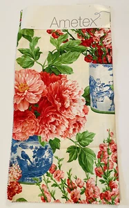 Ametex Jovenette Floral Cotton Fabric 3 Pieces 26" x 26" Each Spring 2004  - Picture 1 of 6