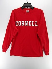 Cornell Shirt Men Medium Red Big Red Delta Pro Weight Logo Crewneck NCAA Unisex