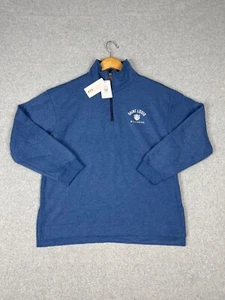 St Louis University Billikens Pullover Adult M Blue Quarter Zip Mock Neck - Picture 1 of 9