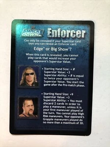 Enforcer Edge vs Big Show? Foil WWE WWF Raw Deal card game ccg - Picture 1 of 4