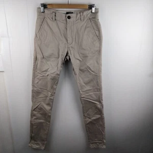Industrie Twenty Eight Mens W30 L32 Skinny Fit Beige Chino Pants Trousers - Picture 1 of 14