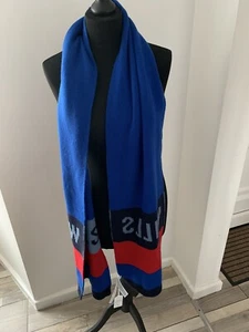 Jack Wills Monsale Wills Scarf  Winter Skiing Cobalt Blue New With Tags - Picture 1 of 2