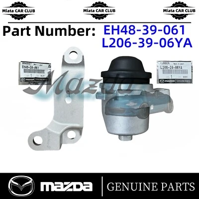 Juego de 2 piezas de montaje de motor genuino Mazda CX-7 2,5 L con soporte EH48-39-06YA Foto 1 de 4