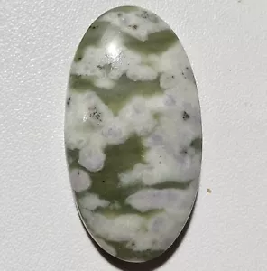 36.60 Cts Natural Peace Jade Cabochon Gemstone 34.8x18.8x5.7 MM - Picture 1 of 3