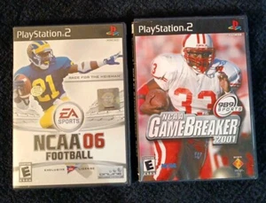 PS2 Football Pair! NCAA Football 06 & NCAA 2001 Football. PlayStation 2. Nice! - Picture 1 of 5