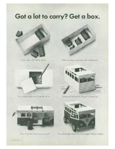 VW Volkswagen Bus 1964 DRUCKANZEIGE Kartonausschnitt - Bild 1 von 1