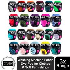 DYLON Washing Machine Fabric Dye Pod for Clothes & Soft Furnishings, 3pk of 350g