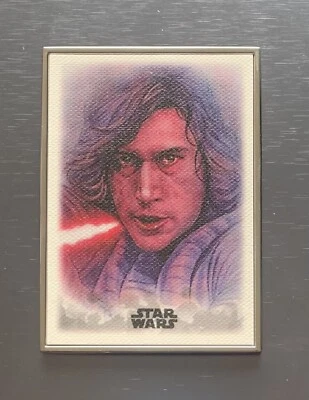Kylo Ren 2019 Star Wars Stellar Reproduction Sketch Dan Bergren /100 #83 - Image 1 of 3