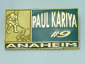 PAUL KARIYA #19 ANAHEIM DUCKS SPIELER DRUCKPRODUKTE NHL HOCKEY ANSTECKNADEL - Bild 1 von 4